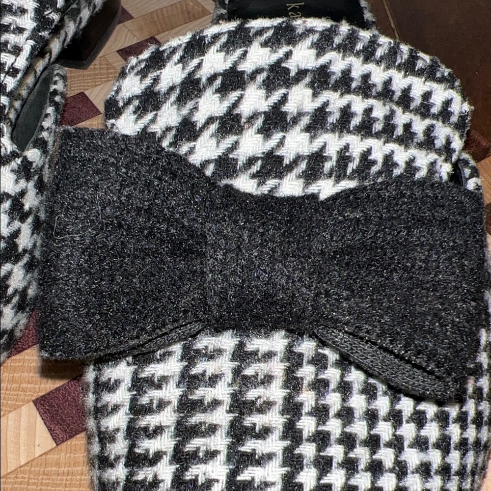 Kate Spade Black and White Karen Slippers Sz 8 1/2 - Picture 8 of 11